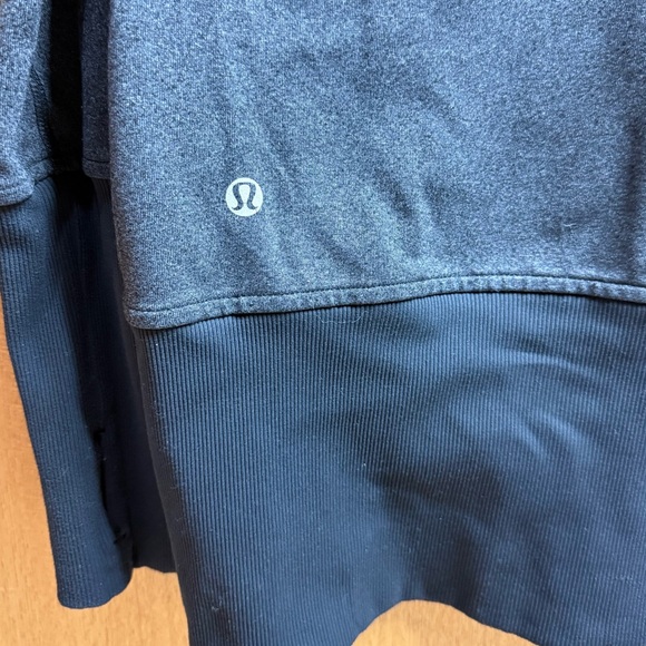 Lululemon Manifesto Gather Long Sleeve Hoodie Size 6 Black / Grey - Picture 4 of 10